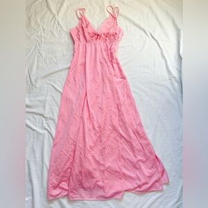 Vintage Erica Loren Pink Maxi Dress night gown